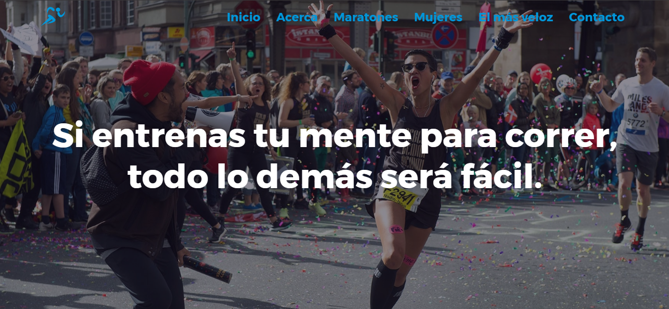 Captura del proyecto Maratones