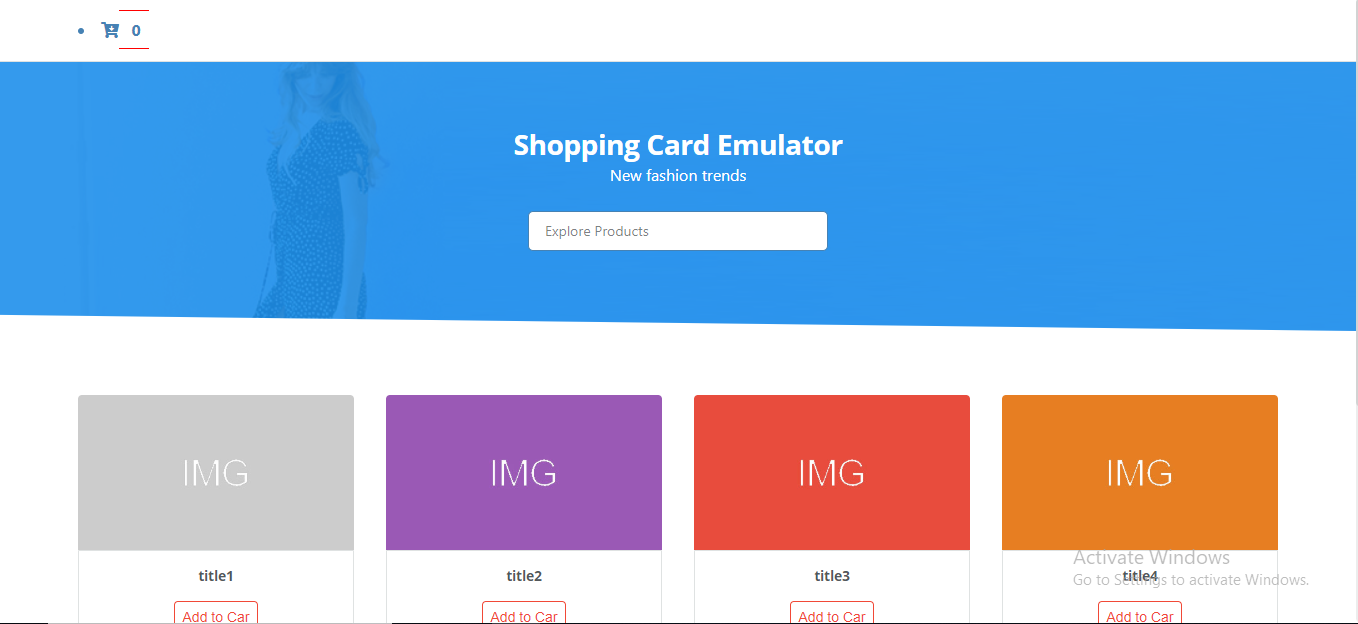 React Shopping Card